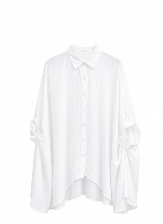 BLUSA FLUIDA OVERSIZE BLANCO