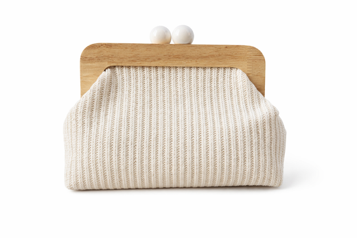 CLUTCH BEIGE MADERA