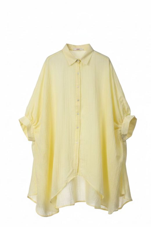CAMISA FLUIDA OVERSIZE AMARILLO FLÚOR