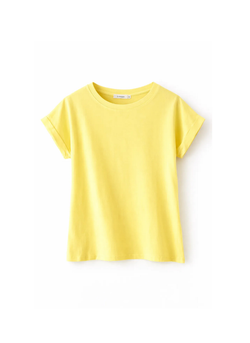 CAMISETA ALGODÓN AMARILLA