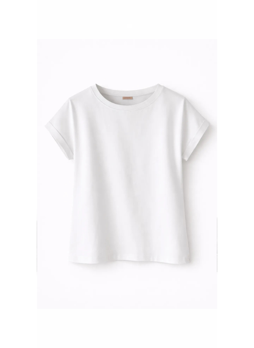 CAMISETA ALGODÓN BLANCO