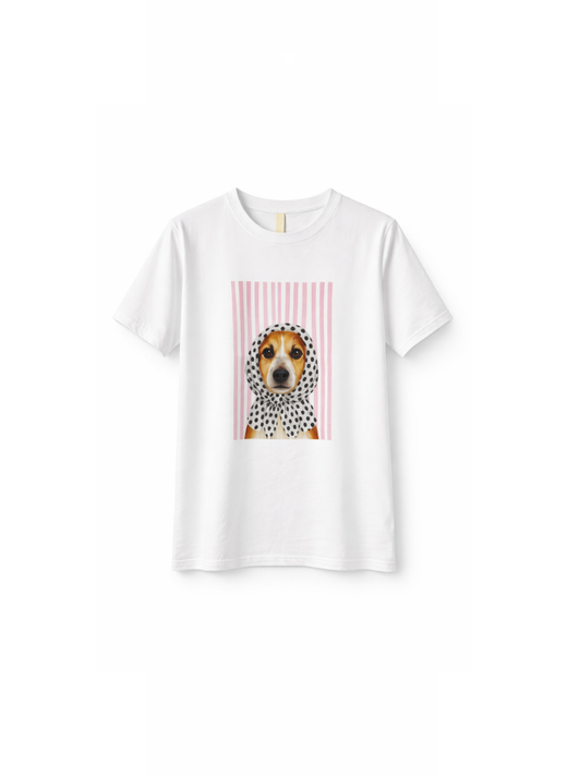 CAMISETA BLANCA LUNARES