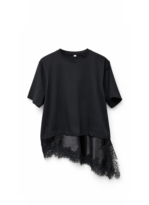 CAMISETA NEGRA LINGERIE