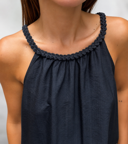 TOP SATINADO TIRANTES TRENZADO