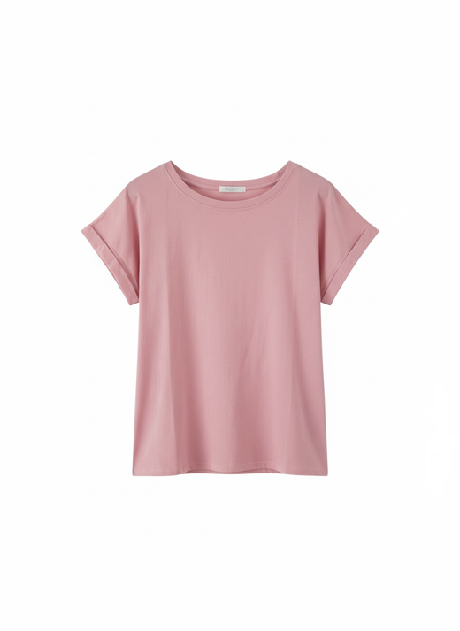 CAMISETA ALGODÓN ROSA
