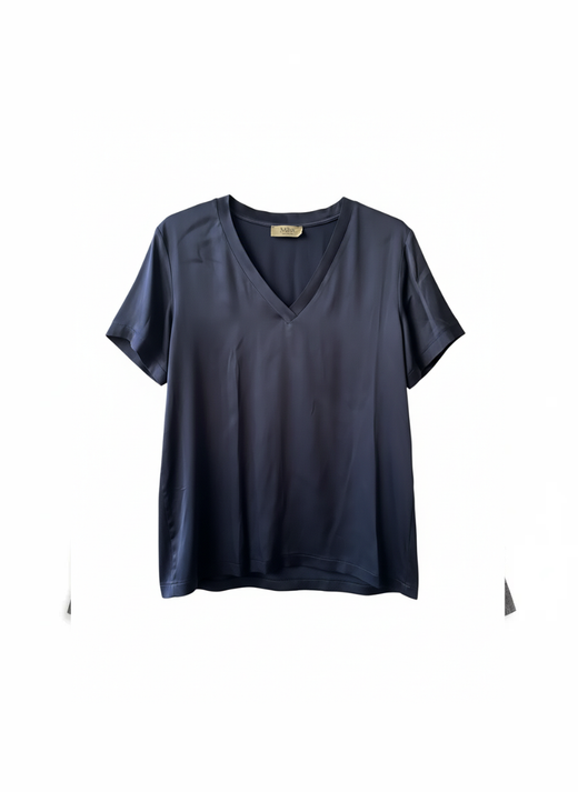 CAMISETA SATINADA AZUL
