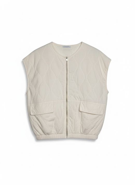 CHALECO ACOLCHADO BEIGE