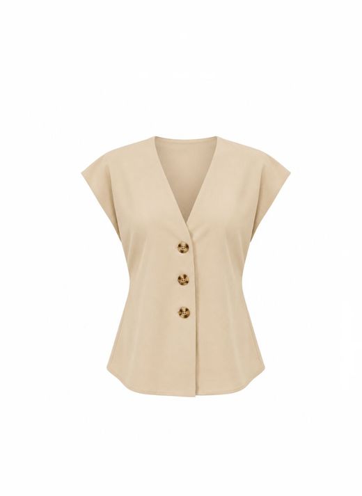 CHALECO BEIGE ARENA
