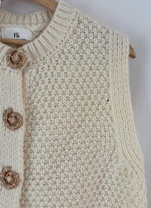 CHALECO PUNTO BEIGE JOYA