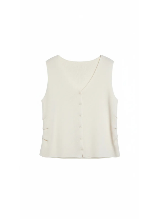 CHALECO PUNTO BEIGE