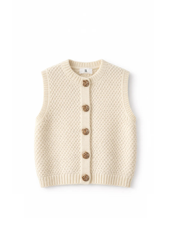 CHALECO PUNTO BEIGE JOYA