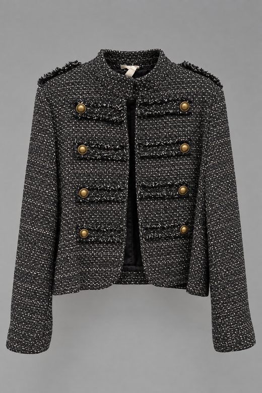 CHAQUETA BOTONES TIPO CHANEL MARINO