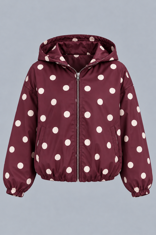 CHAQUETA CORTA DE LUNARES