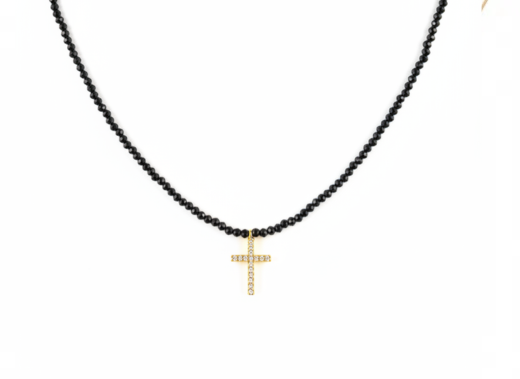 COLLAR NEGRO CRUZ