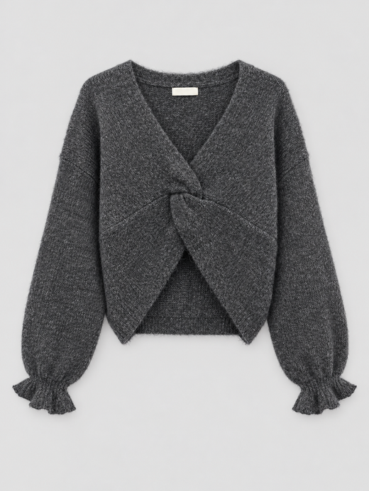 JERSEY GRIS CON NUDO DELANTERO