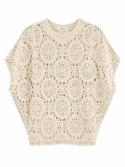 JERSEY PUNTO CROCHET FLORAL