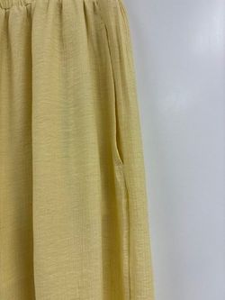 PANTALÓN FLUIDO ABOMBADO AMARILLO MANTEQUILLA