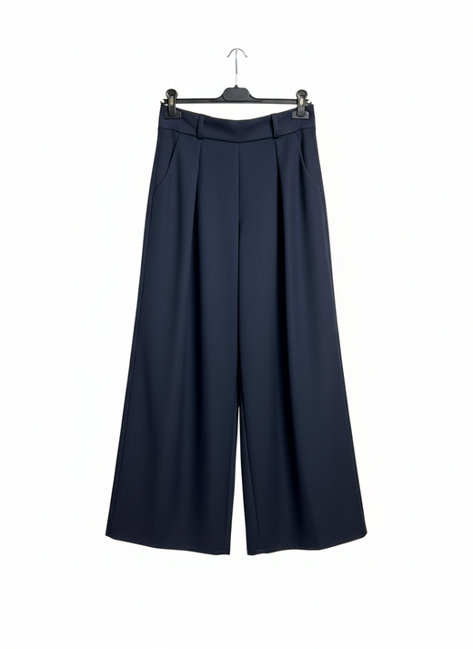 PANTALÓN PLIEGUES MARINO