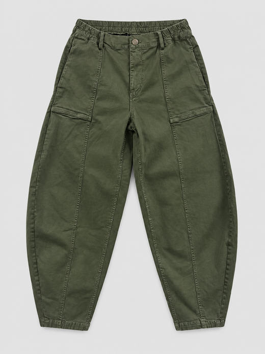 PANTALÓN VERDE MILITAR DE CORTE BALLOON