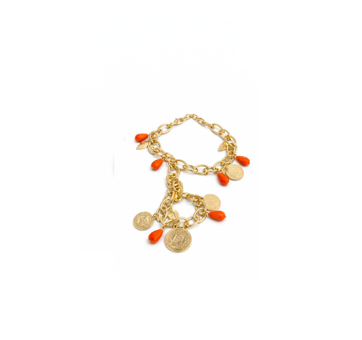 PULSERA MONEDAS CALABAZA