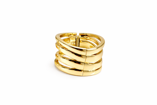 PULSERA RÍGIDA EFECTO DORADO