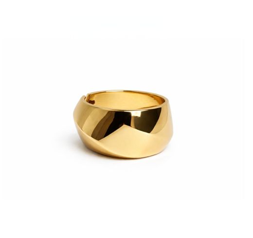 PULSERA RÍGIDA EFECTO DORADO