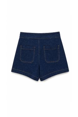 SHORT DENIM TIRO ALTO BOTONES