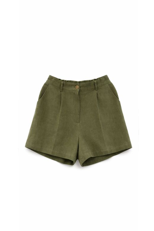 SHORT VERDE FLUIDO CINTURA ELÁSTICA