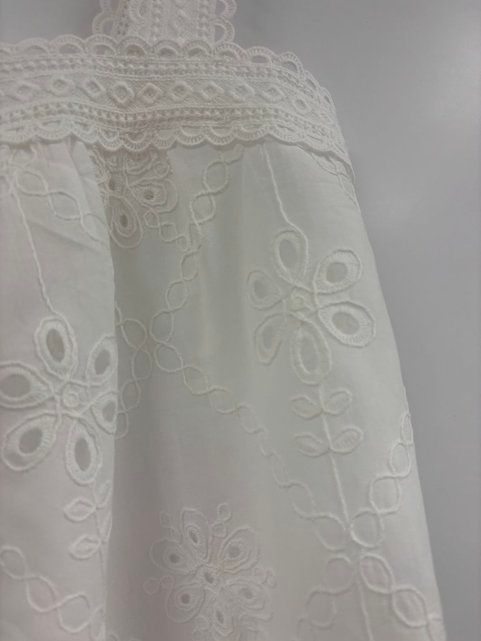 TOP CROCHET BORDADO BLANCO