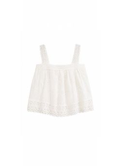 TOP CROCHET BORDADO BLANCO