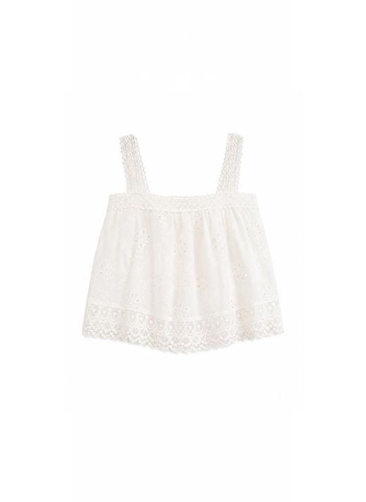 TOP CROCHET BORDADO BLANCO