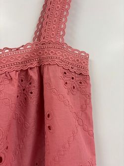 TOP CROCHET BORDADO ROSA