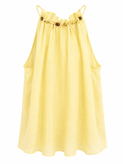 TOP HALTER AMARILLO MANTEQUILLA