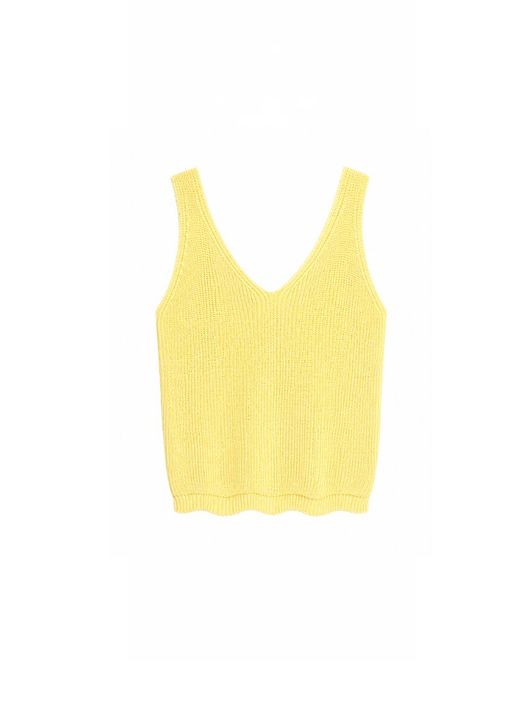 TOP PUNTO ESPALDA CRUZADA AMARILLO