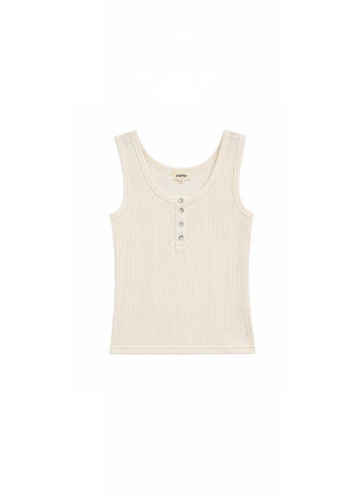 TOP TIRANTES BEIGE BOTONES