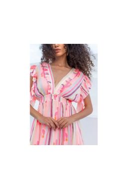 VESTIDO BOHO ROSA