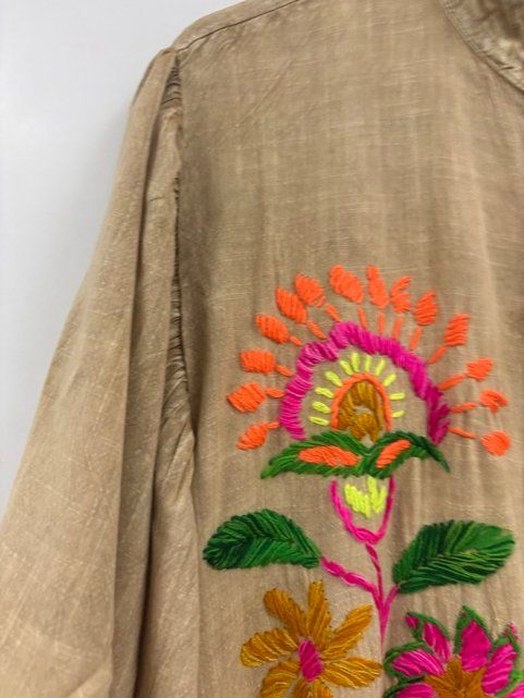 VESTIDO CAMISERO BORDADO