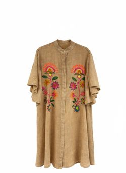 VESTIDO CAMISERO BORDADO