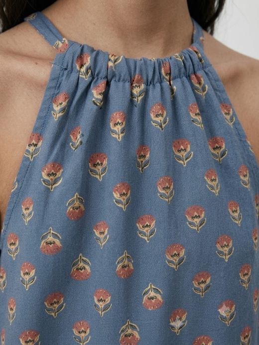 VESTIDO HALTER ESTAMPADO MINI
