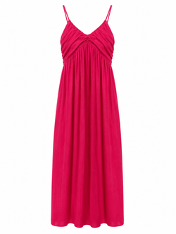 VESTIDO LARGO FUCSIA
