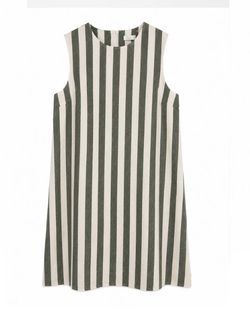 VESTIDO RAYAS VERDE AGUA